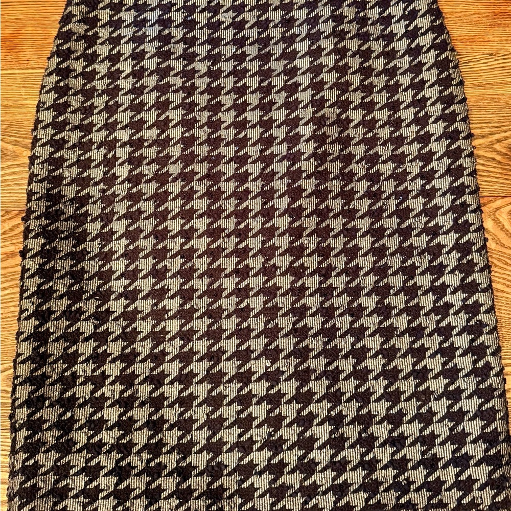 Ann Taylor Silver and Navy Pencil Skirt
